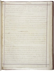 14th Amendment page 1. Author: National Archives of the United States. Credit: NARA