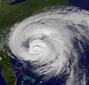 Hurricane Irene Arrives