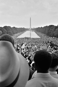 "Hundreds of thousands descended on Washington, D.C.'s, Lincoln Memorial Aug. 28, 1963. It was from the steps of the memorial that King delivered his famous I Have a Dream speech. King's many speeches and nonviolent actions were instrumental in shaping the nation's outlook on equality." 8/28/1963