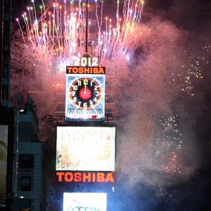  New Year Ball Drop Event for 2012 at Times Square 