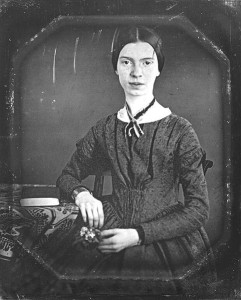 Daguerreotype of the poet Emily Dickinson, taken circa 1848. (Original version.) From the Todd-Bingham Picture Collection and Family Papers, Yale University Manuscripts & Archives Digital Images Database, Yale University, New Haven, Connecticut.