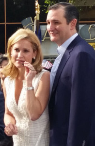  Heidi and Ted Cruz at a rally in Houston, Texas on March 31, 2015. Author: MaverickLittle