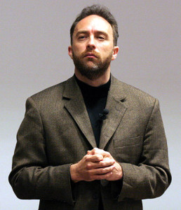 Jimmy Wales at Fosdem; cropped and touched up from Image:Jimbo-wales---fosdem-2005.jpg. Taken by Chrys; I (Rdsmith4)