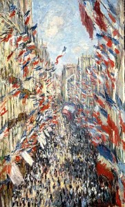 Claude Monet, Rue Montorgueil, Paris, Festival of June 30, 1878.