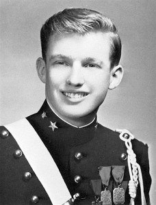 Donald John Trump, pictured on page 107 of his 1964 New York Military Academy yearbook. Author: Seth Poppel 