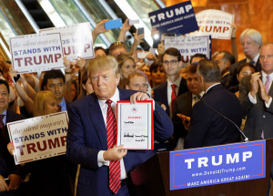 Donald Trump Signs The Pledge September 3, 2015 Author: Michael Vadon